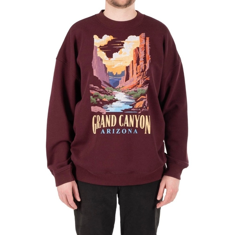 State of Mine Size Large Crewneck Sweatshirt Grand Canyon Arizona Mens